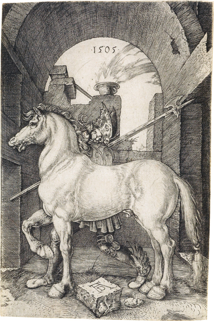 Appraisal: ALBRECHT D RER The Small Horse Engraving x mm x