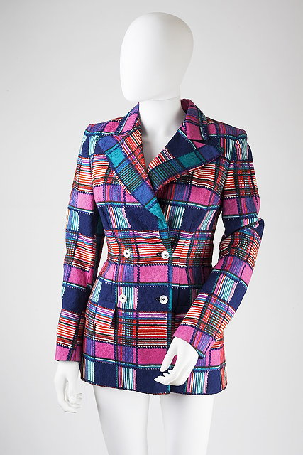 Appraisal: A colourful Jaeger jacket circa with full length sleeves collar