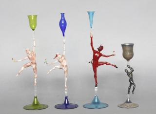 Appraisal: Lucio Bubacco Italian b - Carivale Carnivale Lucifer Silver Chalice