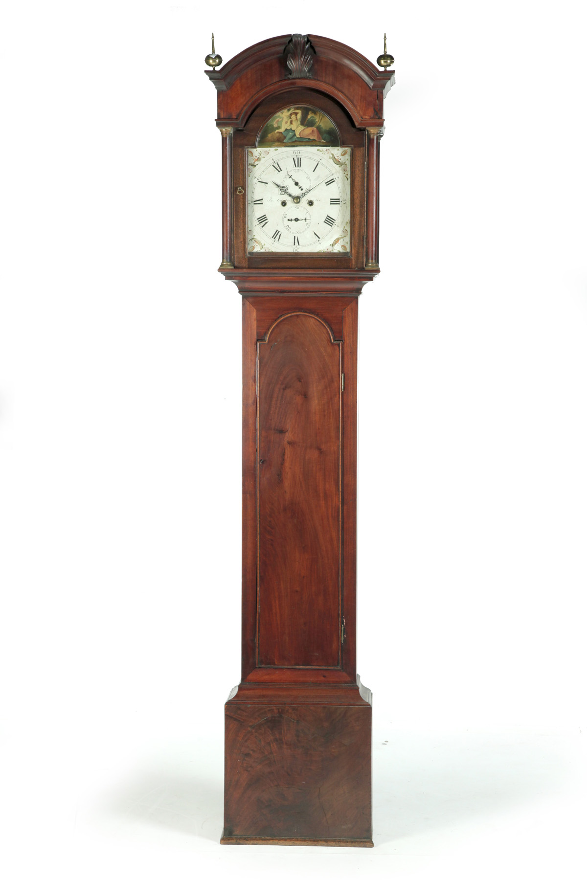 Appraisal: SCOTTISH TALL CASE CLOCK First half- th century mahogany Arched