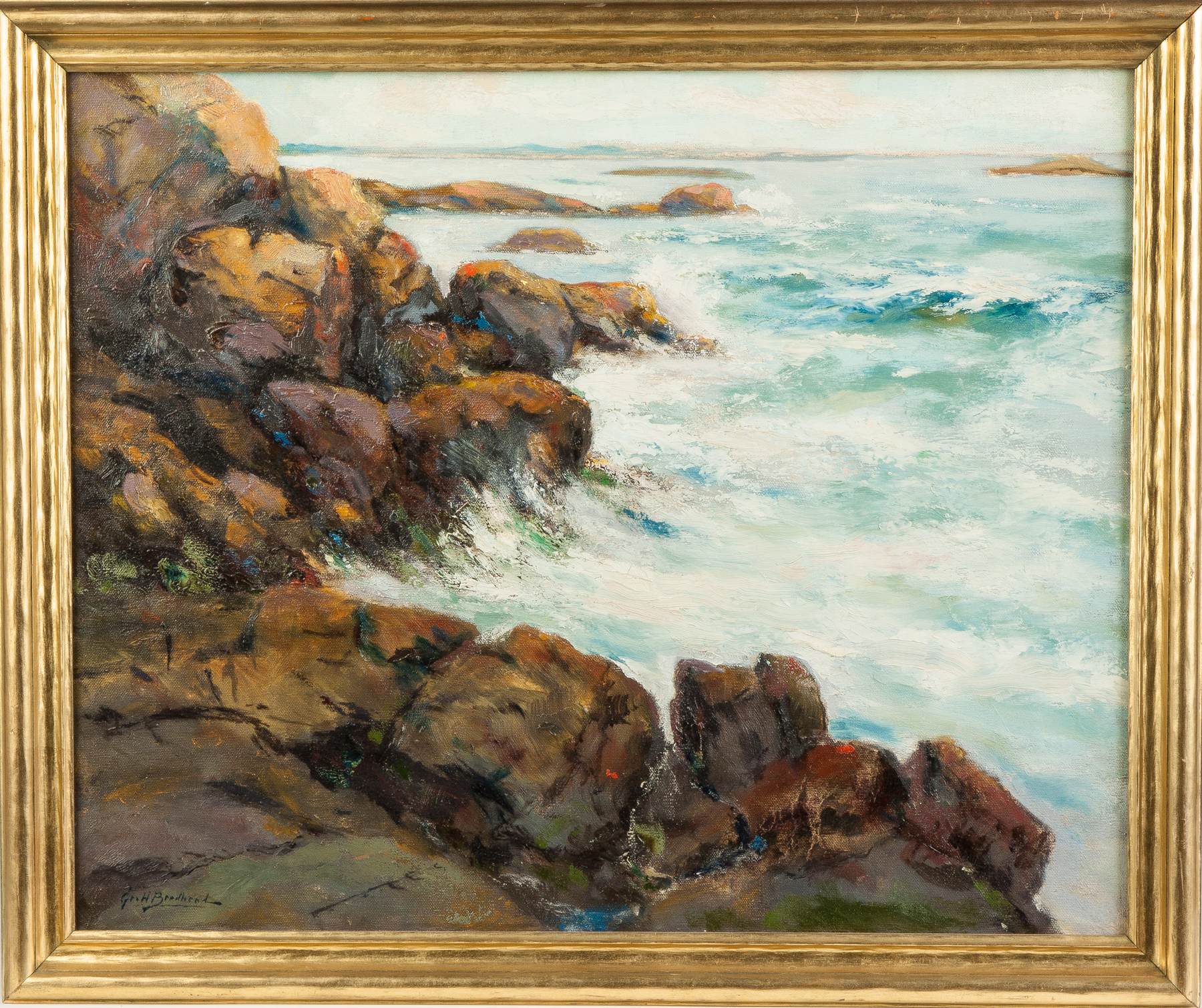 Appraisal: George Brodhead American Born Rocky Coastline Sgn lower left Geo