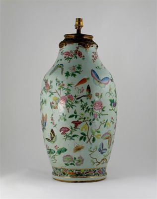 Appraisal: A Chinese Canton famille rose vase brightly painted with large