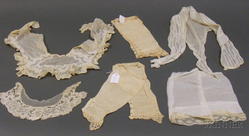 Appraisal: Small Group of Assorted Lace or Embroidery Accessories th century