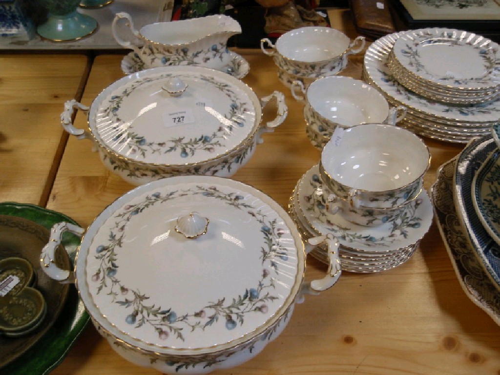 Appraisal: A Royal Albert bone china Brigadoon pattern dinner service comprising