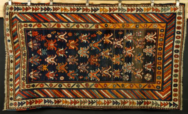 Appraisal: - Caucasian Carpet Caucasian carpet ' x ' Provenance From