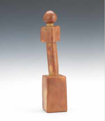 Appraisal: Charles H Teare American - Ceramic modernist sculpture of an