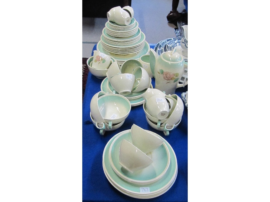 Appraisal: Susie Cooper dinner set with soup cups coffee cups tea