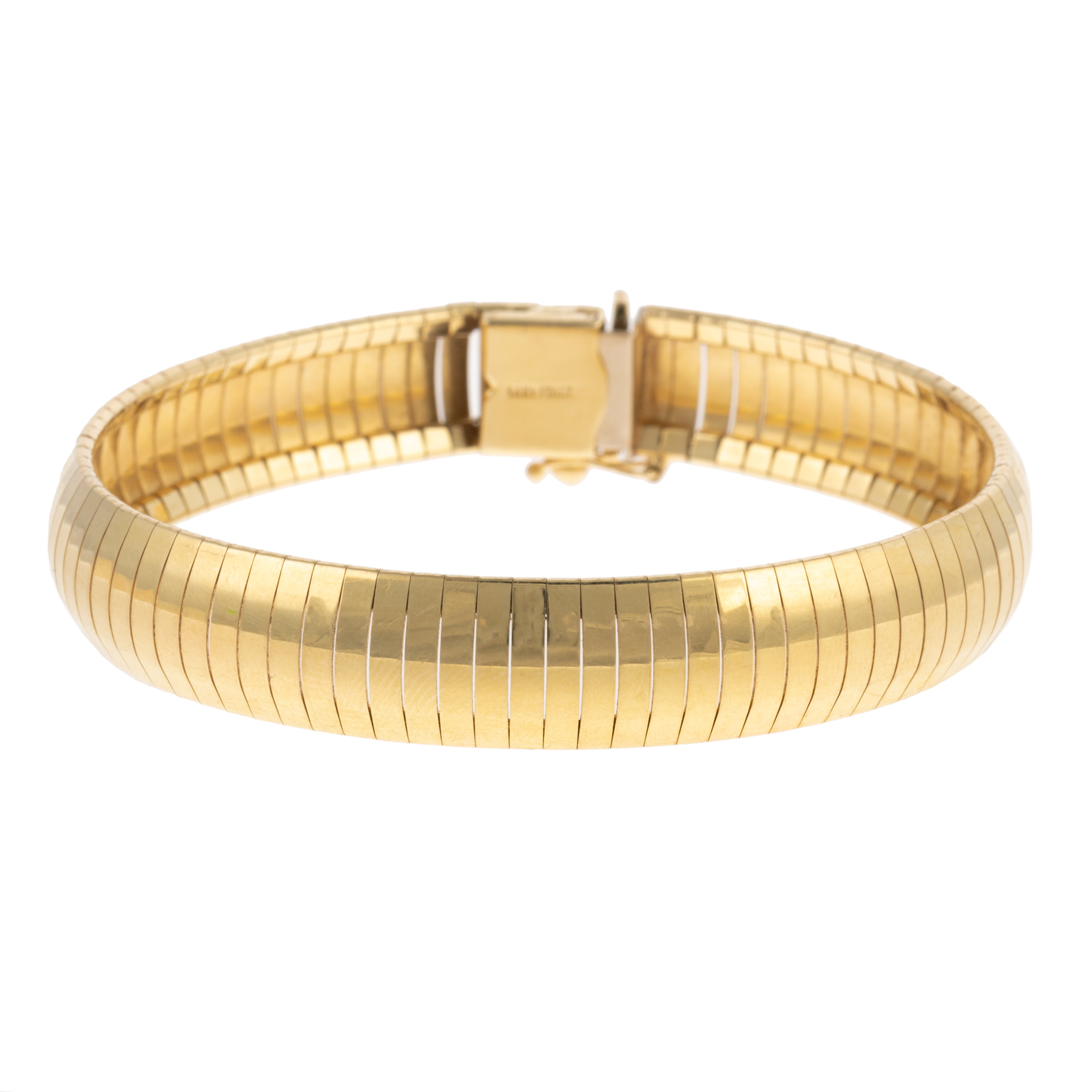 Appraisal: AN OMEGA LINK BRACELET IN K YELLOW GOLD K yellow