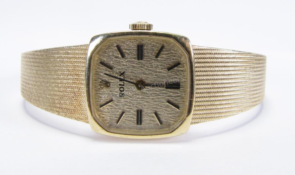 Appraisal: A vintage K yellow gold lady's Rolex watch with gold