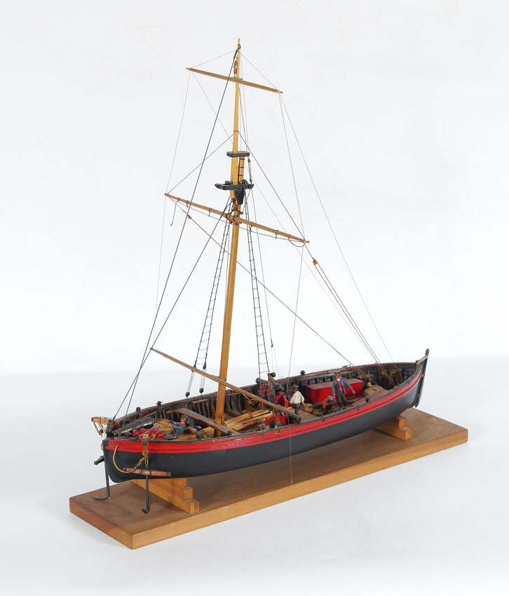 Appraisal: SHIP'S MODEL HANDMADE BY FREDRICK W SHAFFER Detailed carving of