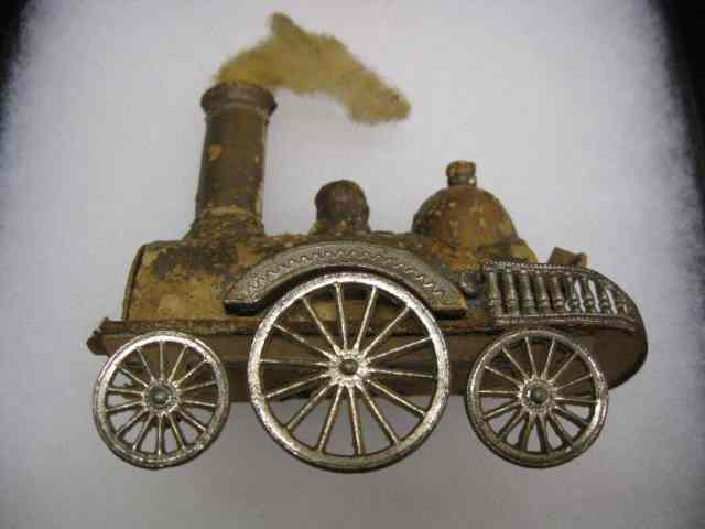 Appraisal: Victorian Dresden Paper LocomotiveChristmas ornament '' x '' rare