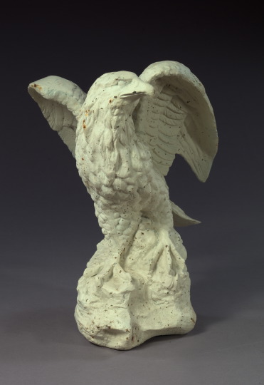 Appraisal: Large Anglo-American Cast-Iron Garden Figure of an Eagle depicted perched