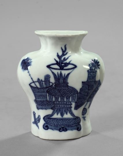 Appraisal: Tao Kuang Blue and White Porcelain Wall Vase second quarter