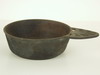 Appraisal: PORRINGER - th C cast iron porringer simple open handle