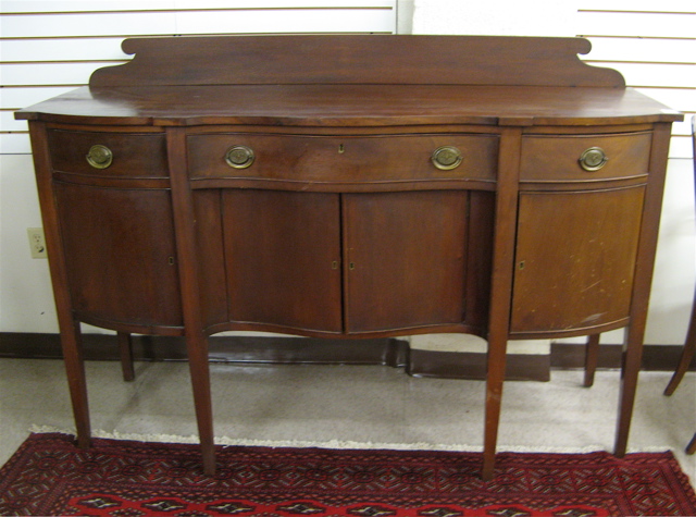 Appraisal: FEDERAL STYLE MAHOGANY SIDEBOARD American early th century having a