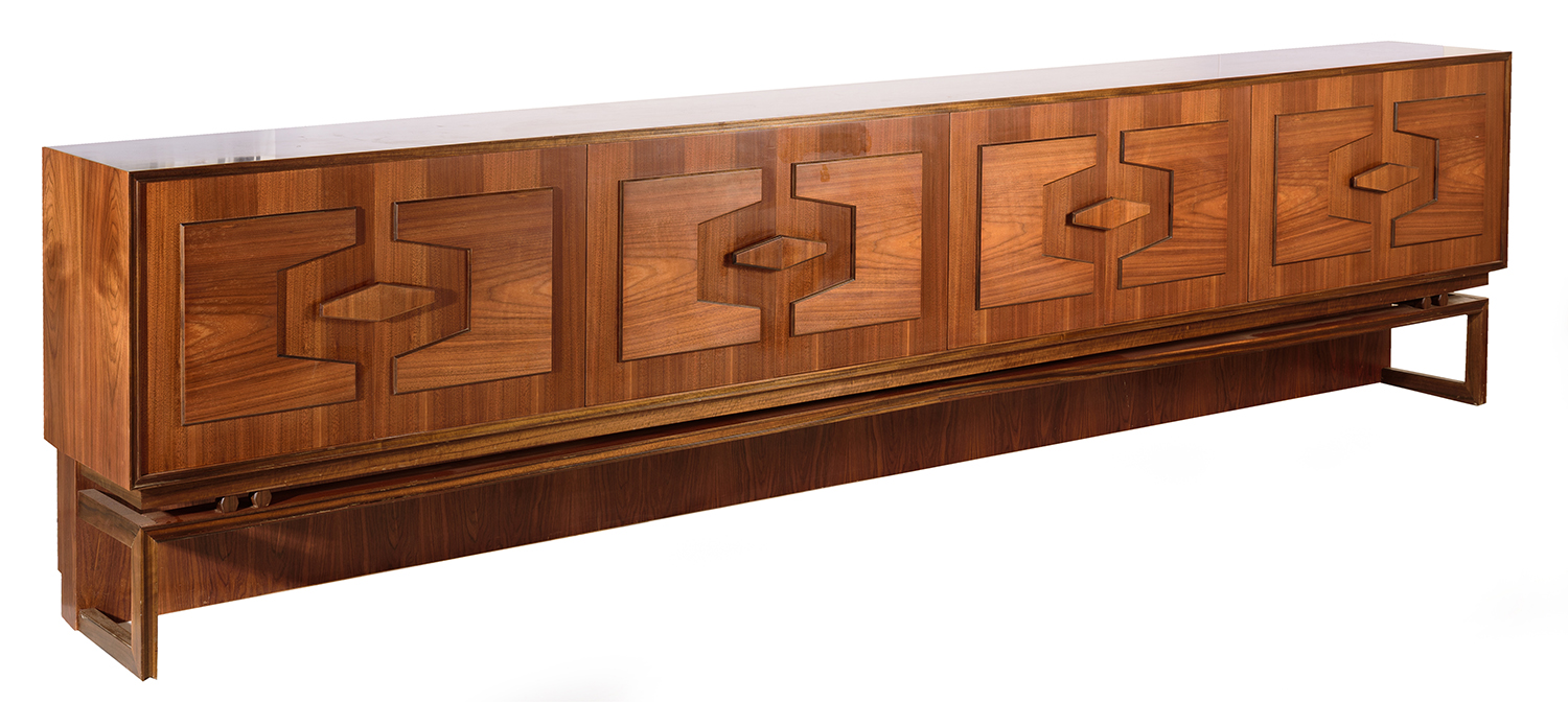 Appraisal: EXCEPTIONAL DARIO ZOUREFF SIDEBOARD Eight doors with central drawers Australian