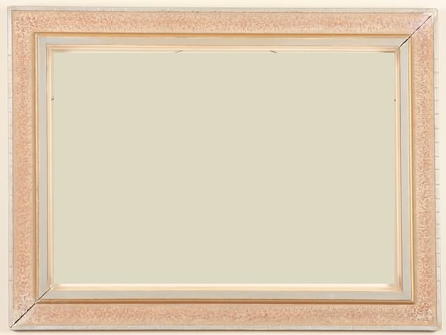 Appraisal: Mottled painted finish arts and crafts frame with groved surface