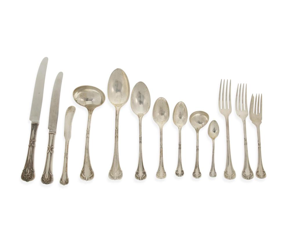 Appraisal: A Pesa Nupical sterling silver flatware service th Century Each