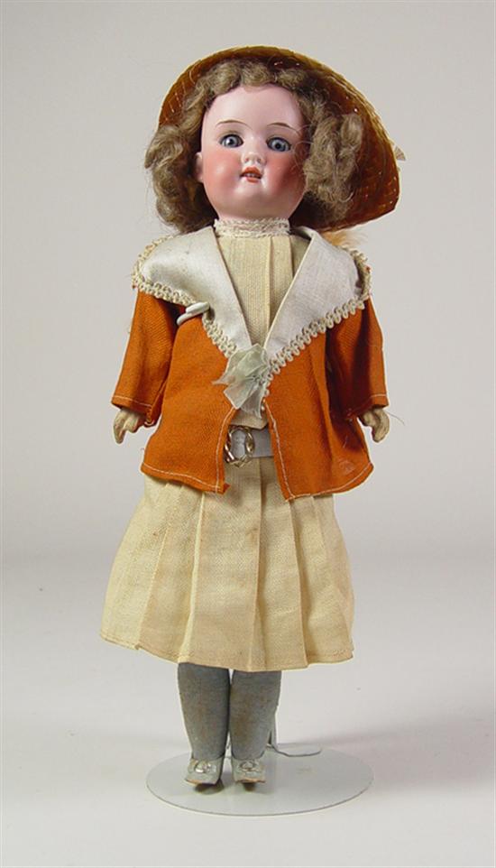 Appraisal: Armand Marselle Floradora Doll Gray sleep eyes Crude stick body