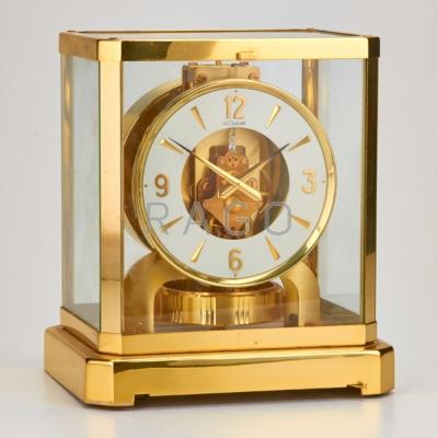 Appraisal: LE COULTRE Atmos gilt brass table clock Switzerland late- th