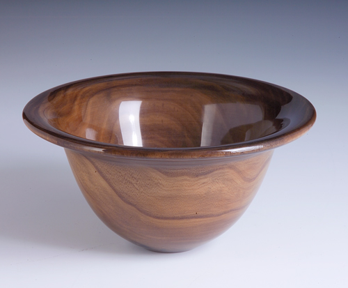 Appraisal: PHILIP MOULTHROP Fine Catalpa wood vessel with high-gloss finish and