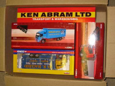 Appraisal: Eight Corgi Commercial models boxed M