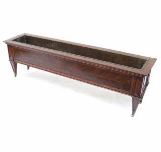 Appraisal: Regency Style Planter Mahogany wood planter having a metal liner