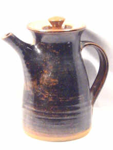 Appraisal: British Studio Pottery A ceramic coffee pot by Harry and