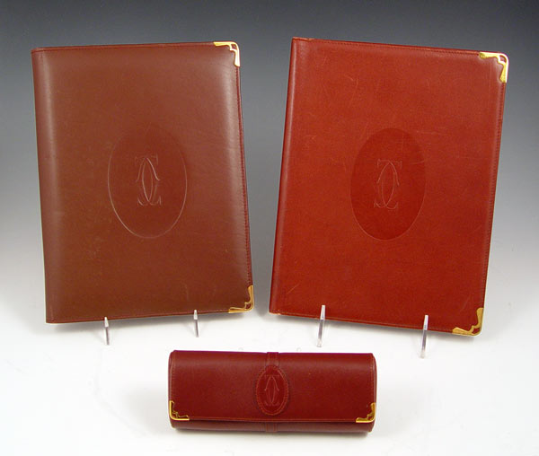 Appraisal: PIECE CARTIER OF PARIS BURGUNDY LEATHER Address book x ''