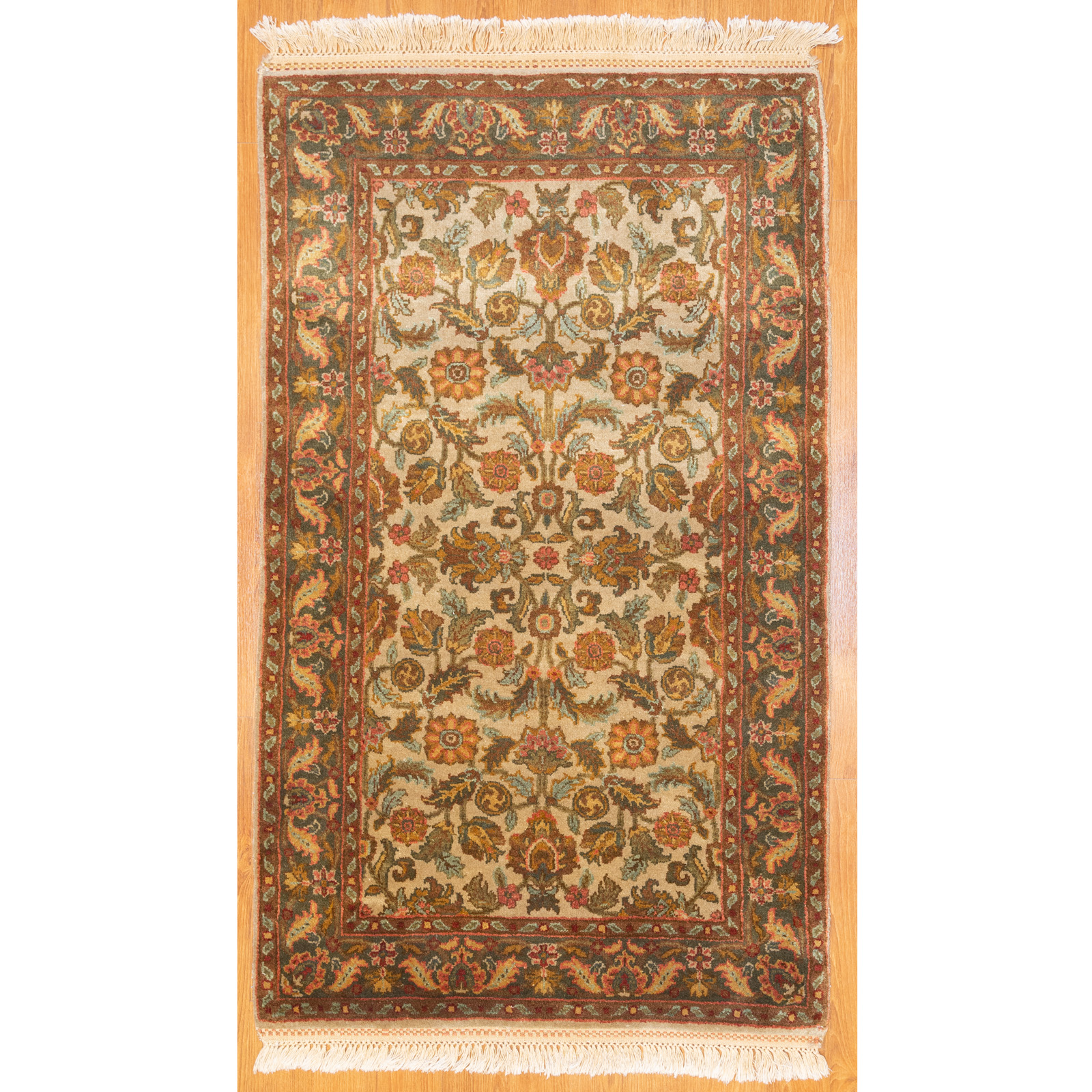 Appraisal: INDO AGRA RUG INDIA X Modern hand-knotted wool pile