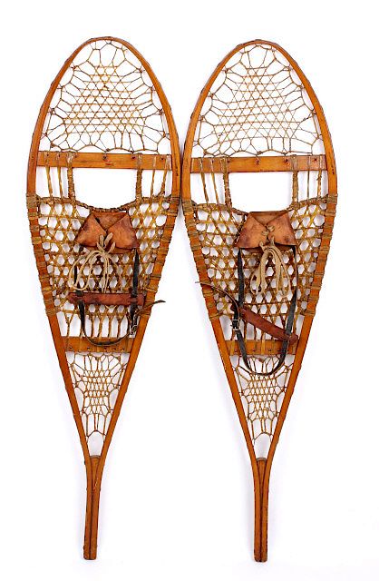 Appraisal: C 's Hickory Rawhide C A Lund Snowshoes For your