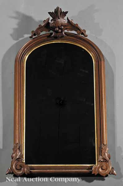 Appraisal: An American Victorian Gilt and Carved Walnut Pier Mirror th