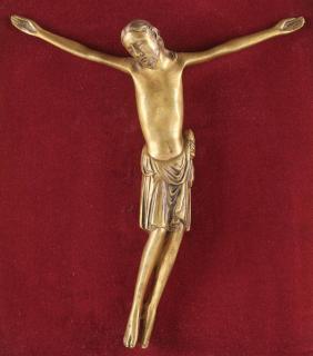 Appraisal: RENAISSANCE STYLE GILT BRONZE CORPUS CHRISTI AN ITALIAN RENAISSANCE STYLE