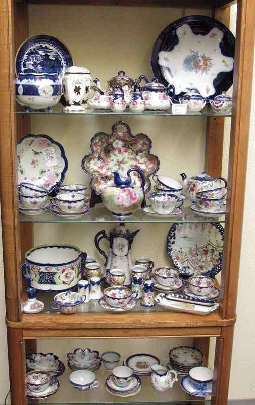 Appraisal: MORE THAN PIECES HAND PAINTED COBALT DECORATED NIPPON CHINA To