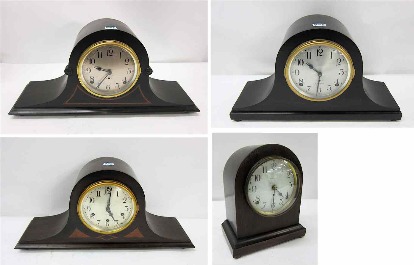 Appraisal: FOUR SETH THOMAS MANTEL CLOCKS American early th century including