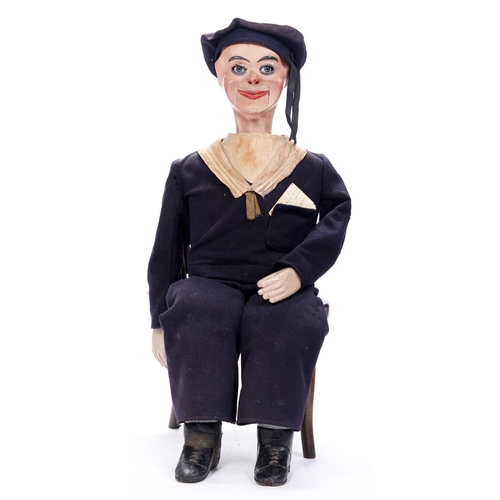 Appraisal: A Ventriloquial figure attributed to H Brighton early th c