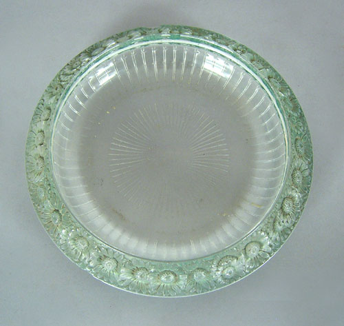 Appraisal: Lalique bowl with daisy border h dia