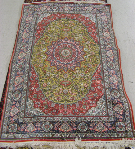 Appraisal: AN ALL SILK AREA RUG ' x '