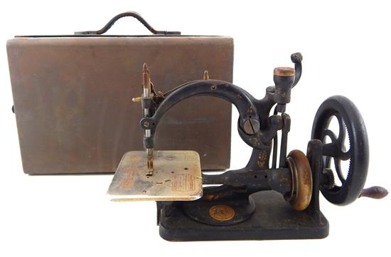 Appraisal: Late th C Willcox Gibbs portable sewing machine serial number