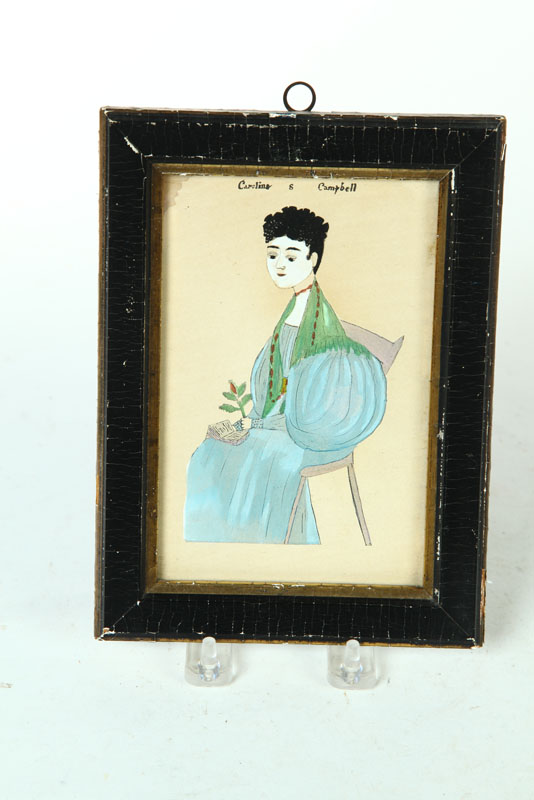 Appraisal: PORTRAIT OF A YOUNG WOMAN AMERICAN SCHOOL TH CENTURY Gouache