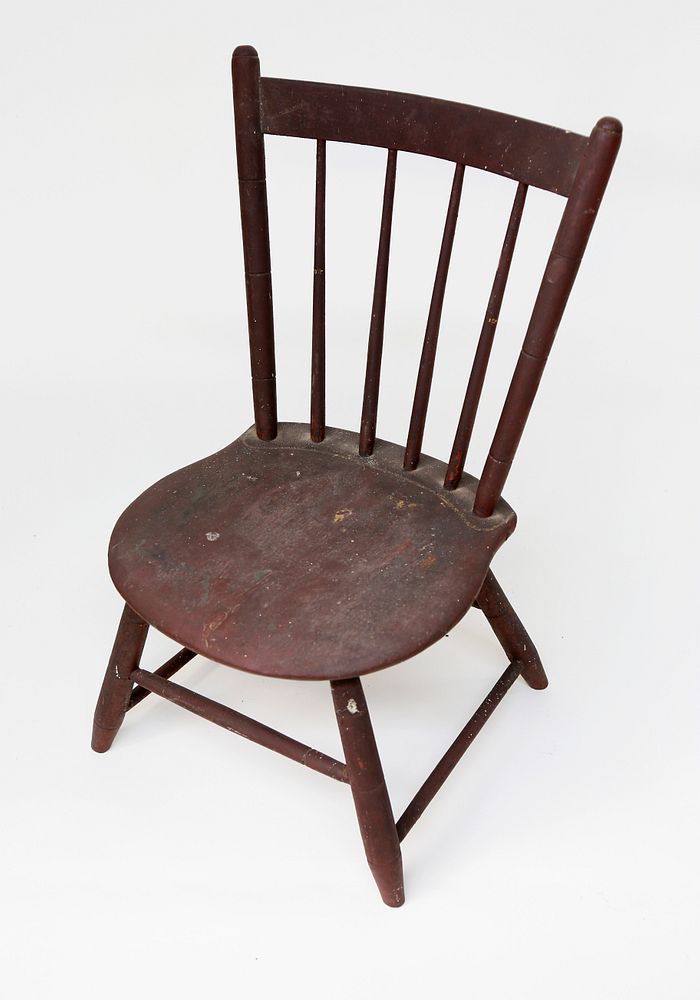 Appraisal: Nantucket Made Child's Windsor Side Chair early th Century Nantucket