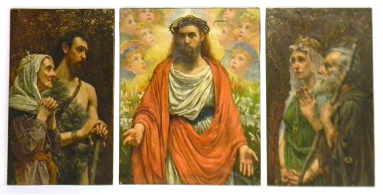 Appraisal: William Savage Cooper British fl - three unframed oils on