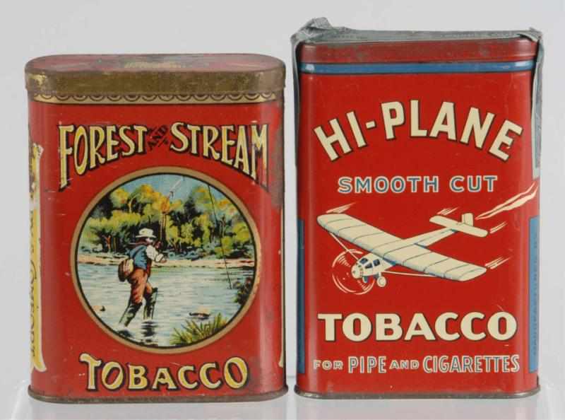 Appraisal: Lot of Pocket Tobacco Tins Description Includes Forrest Stream and