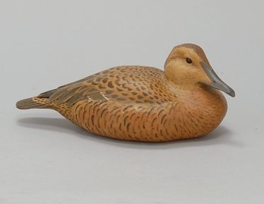 Appraisal: MINIATURE EIDER HEN By Mark Holland of Brewster Mass Glass