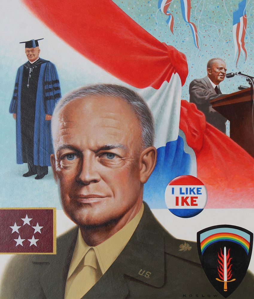 Appraisal: Howard Koslow - Dwight Eisenhower Oil Howard Koslow - Dwight