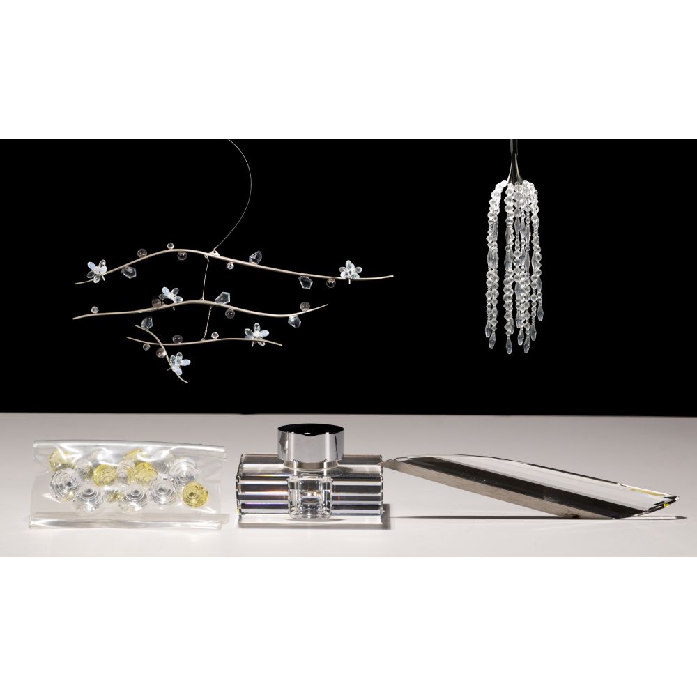 Appraisal: SWAROVSKI CRYSTAL ASSORTMENT items including Darko for Daniel Swarovski letter