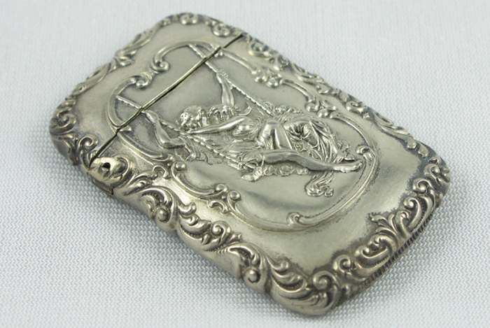 Appraisal: AN AMERICAN ART NOUVEAU STERLING SILVER MATCH CASE chased and