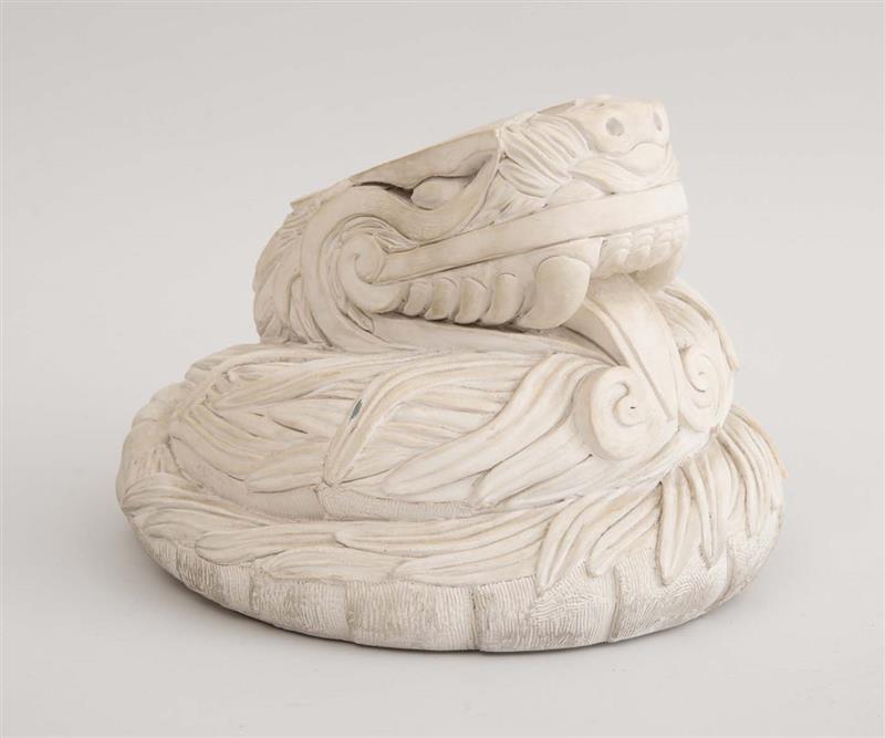 Appraisal: ROBERT GRAHAM - SERPENT Carved stone signed 'R Graham' dated