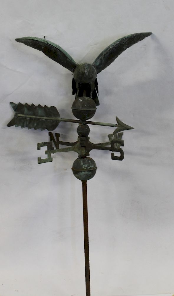 Appraisal: Antique American Eagle Form Weathervane From a Bronxville estate Dimensions