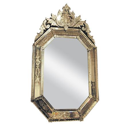 Appraisal: Venetian Style Etched Mirror Framed Mirror Estimate -